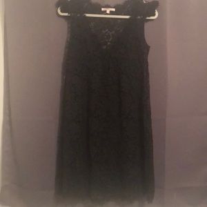 Rebecca Taylor sheer black lace dress